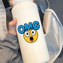 OMG Emoji Vinyl Sticker Cool Funny Decal for Laptop Cars Water Bottle