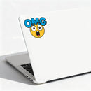 OMG Emoji Vinyl Sticker Cool Funny Decal for Laptop Cars Water Bottle