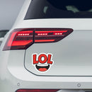 LOL Emoji Vinyl Sticker Cool Funny Decal for Laptop Cars Water Bottle