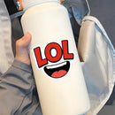 LOL Emoji Vinyl Sticker Cool Funny Decal for Laptop Cars Water Bottle