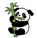 Bamboo Panda Vinyl Sticker Cute Decal for Laptop Water Bottle Cars