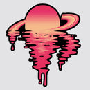 Pink Planet Sticker No bubbles Sunproof Customizable for Luggage Car windows