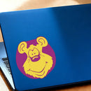 Smiling Bear Sticker Self-adhesive Personalized for Window Tumbler Luggage
