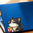 Sunglasses Cat Sticker Waterproof Self-adhesive for Wall Luggage Thermos Window