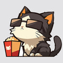 Sunglasses Cat Sticker Waterproof Self-adhesive for Wall Luggage Thermos Window