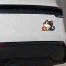Sunglasses Cat Sticker Waterproof Self-adhesive for Wall Luggage Thermos Window