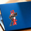 Dancing Ninja Sticker Personalized No bubbles for Thermos Suitcase Glass