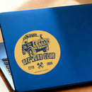 Round Sticker Waterproof Self-adhesive No bubbles for Window Laptop Thermos