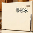 Fishbone Sticker Self-adhesive Customizable for Laptop Luggage Refrigerator