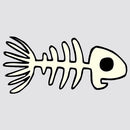 Fishbone Sticker Self-adhesive Customizable for Laptop Luggage Refrigerator