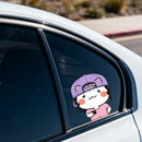 Round-faced girl Sticker Customizable Personalized for Luggage Thermos Window