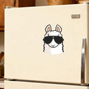 Alpaca wearing sunglasses Sticker Customizable Sunproof for Thermos Laptop