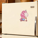 Motorcycle girl Sticker Customizable No bubbles for Water cup Refrigerator