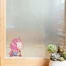 Motorcycle girl Sticker Customizable No bubbles for Water cup Refrigerator