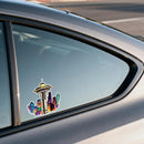 Seattle Space Needle Vinyl Sticker Cool City Decal for Laptop Water Bottle Car