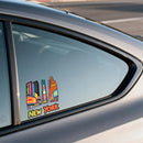 Customizable NYC Neon Skyline Vinyl Sticker Cool City Decal for Laptop Car