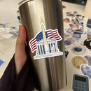 DC Monument Lincoln Memorial Vinyl Sticker for Laptop Water Bottle Car