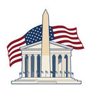 DC Monument Lincoln Memorial Vinyl Sticker for Laptop Water Bottle Car