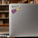 Nashville Guitar Vinyl Sticker Cool Music Decal for Laptop Water Bottle Car