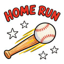 Customizable Home Run Baseball Vinyl Sticker Cool Sports Decal for Laptop Car