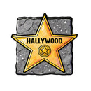 Customizable Hollywood Star Vinyl Sticker Cool Decal for Laptop Water Bottle Car