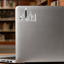 Customizable Chicago Skyline Silhouette Vinyl Sticker Cool Decal for Laptop Car