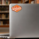 Customizable Neon Welcome Vinyl Sticker Cool Decal for Laptop Car Skateboard Car