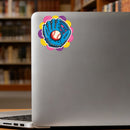 BaseBall Glove & Ball Vinyl Sticker Waterproof Laptop Decal - Customizable