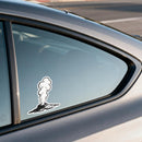 Volcano Erupting Vinyl Sticker Black & White Nature Decal -Customizable