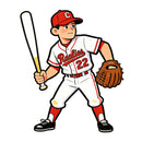 Raaliers Baseball Player Vinyl Sticker