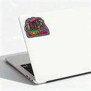 Vibrant Hong Kong Skyline Vinyl Sticker Waterproof Laptop Decal Car Customizable