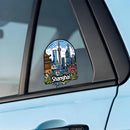 Shanghai Skyline Vinyl Sticker Oriental Pearl Tower  Waterproof Customizable