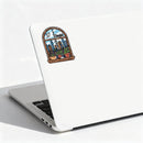 Shanghai Window View Vinyl Sticker Oriental Pearl Tower Waterproof Customizable