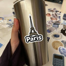 Paris France Waterproof Vinyl Sticker Scratch Resistant for Car Laptop Luggage