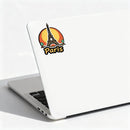 Paris Sunset Waterproof Vinyl Sticker Scratch Resistant for Car Laptop Luggage