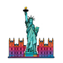 New York Statue of Liberty Waterproof Vinyl Sticker for Car Laptop Luggage