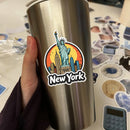 New York City Waterproof Vinyl Sticker Scratch Resistant for Car Laptop Luggage