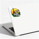 Paris Eiffel Arc de Triomphe Waterproof Vinyl Sticker for Car Laptop Luggage