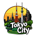 Tokyo Japan Towers Waterproof Sticker Scratch Resistant for Car Laptop Luggage
