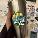 New York USA Waterproof Vinyl Sticker Scratch Resistant for Car Laptop Luggage