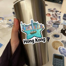 Hong Kong Waterproof Vinyl Sticker Scratch Resistant for Car Laptop Luggage