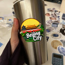 Beijing China Waterproof Vinyl Sticker Cultural for Car Laptop Luggage