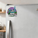 Hong Kong Waterproof Vinyl Sticker Souvenir for Car Laptop Luggage