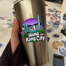 Hong Kong Waterproof Vinyl Sticker Souvenir for Car Laptop Luggage