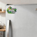 Beijing China Waterproof Vinyl Sticker Landmark for Car Laptop Luggage