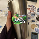 Beijing China Waterproof Vinyl Sticker Landmark for Car Laptop Luggage
