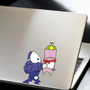 Dope Sticker Waterproof Self-adhesive Personalized for Luggage Wall Window