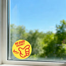 Round Sticker Sunproof Customizable Waterproof for Refrigerator Laptop Cars