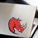 Red rhinoceros Sticker Waterproof No bubbles for Wall Luggage Thermos Laptop