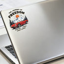 Freedom Journey Waterproof Vinyl Sticker for Car Laptop Luggage